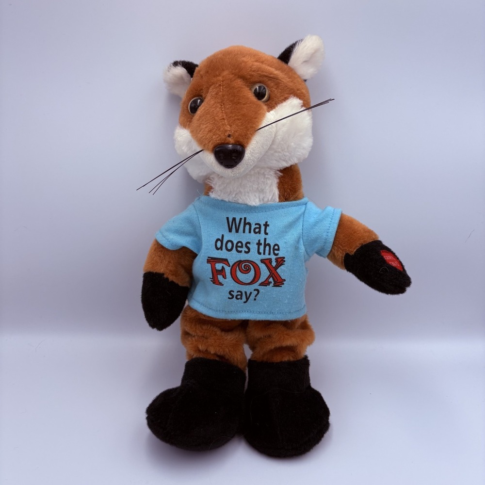 Chantilly Lane Musicals "WHAT DOES THE‎ FOX SAY" Animated Singing Fox Plush 2014